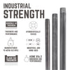 BK Products 1/8 in. MPTx 2 in. L Black Steel Nipple (Pack of 5)