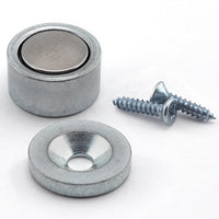 Magnet Source .25 in. L X .5 in. W Silver Super Latch Magnets 6 lb. pull 2 pc