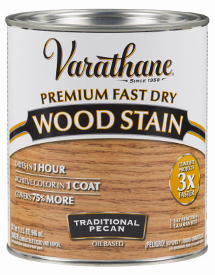 Varathane Premium Traditional Pecan Oil-Based Fast Dry Wood Stain 1 qt