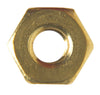 Hillman 8 in. Brass-Plated Brass SAE Screw Nut 100 pk