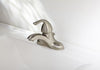 OakBrook Brushed Nickel Single-Handle Bathroom Sink Faucet 4 in.