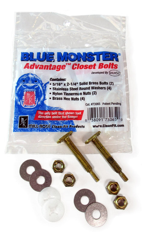 Blue Monster Closet Bolts