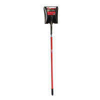 Bond Square Point Shovel Fiberglass Red Handle 58 in.