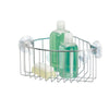 iDesign Power Lock Silver Stainless Steel Shower Basket