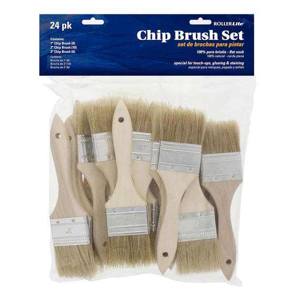 CHIP BRUSH WOOD 2" 24PK