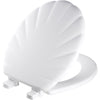 Mayfair by Bemis Shell Round White Enameled Wood Toilet Seat - Deal of The Week