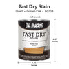 Old Masters Professional Semi-Transparent Golden Oak Oil-Based Alkyd Fast Dry Wood Stain 1 qt (Pack of 4)