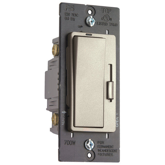 Pass & Seymour Nickel 700 W Three-Way Dimmer Switch