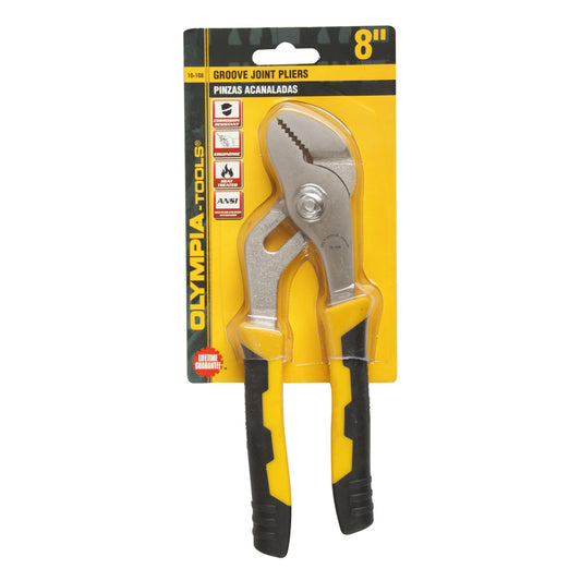 Olympia Tools 8 in. Forged Alloy Steel Tongue and Groove Pliers