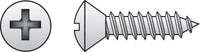 Hillman No. 14 in. X 1-1/4 in. L Phillips Oval Head Sheet Metal Screws 100 pk