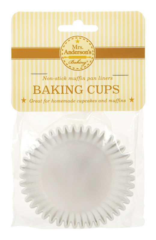 Mrs. Anderson's Texas Size Muffin Cups White 24