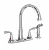American Standard Tinley Two Handle Chrome Kitchen Faucet Side Sprayer Included