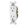 Leviton Decora 15 amps 125 V Duplex White Outlet 5-15R 1 pk