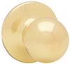 Kwikset Polo Polished Brass Passage Lockset 1-3/4 in.