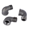 BK Products 1 in. FPT x 1 in. Dia. MPT Black Malleable Iron Street Elbow (Pack of 5)