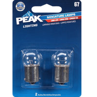 Peak Incandescent Fog/Forward Miniature Automotive Bulb 67