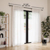 Umbra Zen Matte Black Curtain Rod 32 in. L X 128 in. L (Pack of 2)
