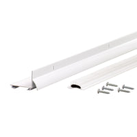 M-D White Vinyl Weatherstrip For Doors 36 in. L X 1.38 in.