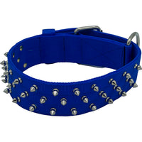 Bravo Nylon Spiked Dog Collar