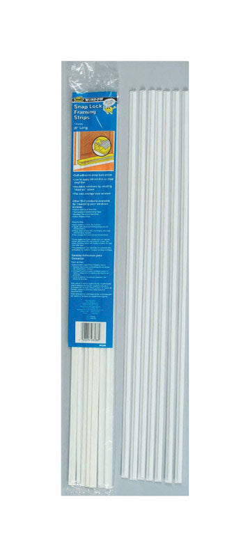M-D Building Products  White  Plastic  Framing Strips  For Window 26 ft. L x 1/2 in.