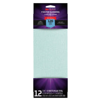 3M Pro Grade Precision 11-1/4 in. L X 4-3/16 in. W 120 Grit Aluminum Oxide Drywall Sanding Sheet 12