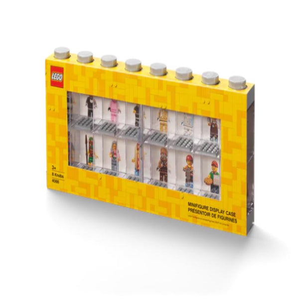 Expositor de minifiguras LEGO de plástico ABS gris