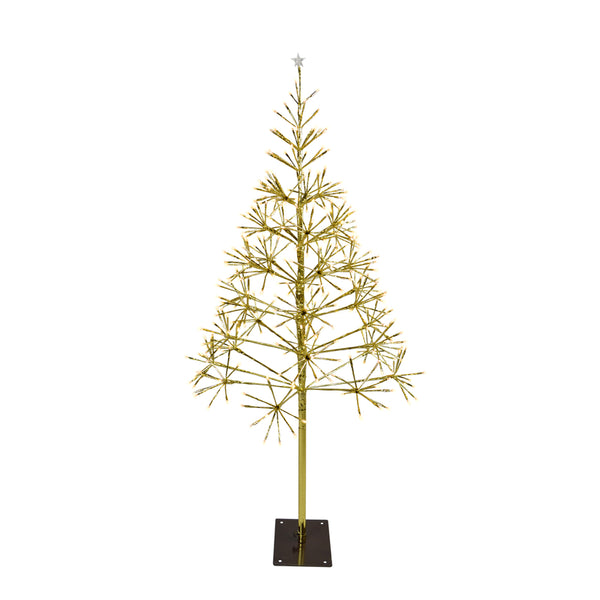 Celebrations Platinum LED Warm White Shimmering Tree 4.5 ft. Pathway Decor - Open Box