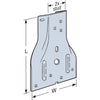 Simpson Strong-Tie 5-1/16 in. H X 1 in. W X 3.5 in. L Galvanized Steel Stud Plate