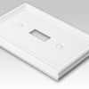 Amerelle Chelsea White 2 gang Stamped Steel Duplex/Toggle Wall Plate 1 pk