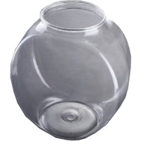 Komodo Plastic Drum Fish Bowl Clear Aquarium Bowl 0.5 Gallon Round Design