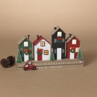 Gerson Lighted Row House Countdown Calendar Table Decor (Pack of 6)