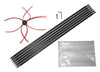 Sooteater Black Assorted Brush Shape Chimney Cleaning Kit 52 L in.