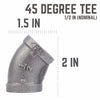 Bk Products 1/2 In. Fpt  X 1/2 In. Dia. Fpt Black Malleable Iron Elbow