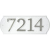 Hillman White Wood Paintable Address Plate (Pack of 3)