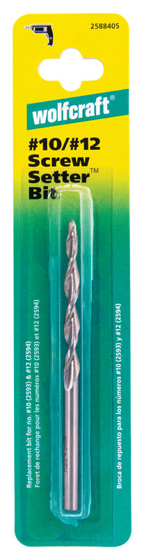 Wolfcraft Screw Setter 1/4 Dia. in. Round Shank High Speed Steel Tapered Drill Bit 3.15 L in.
