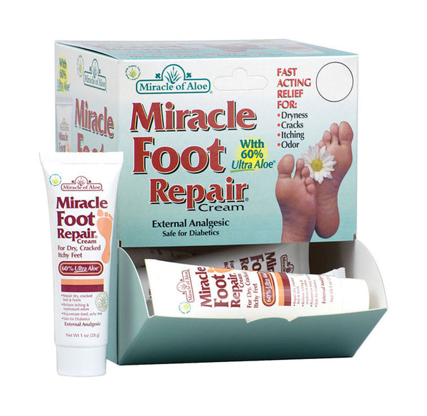 Gel para pies Miracle of Aloe Aloe, 1 oz, paquete de 12 (paquete de 12)