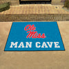 University of Mississippi (Ole Miss) Light Blue Man Cave Rug - 34 in. x 42.5 in.