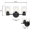 Westinghouse 3-Light Matte Wall Sconce - Open Box