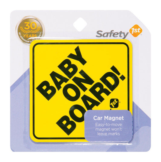 Safety 1st Yellow Plastic Baby On Board Magnet 1 pk