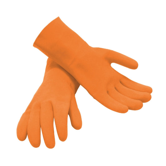M-D Grouting Gloves Orange One Size Fits All 1 pair