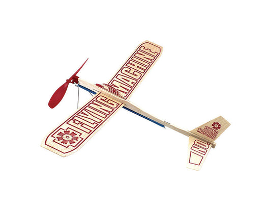 Paul Guillow Fying Machine Glider Plane Balsa Wood Natural 1 pk (Pack of 24)