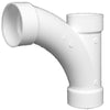 Charlotte Pipe Schedule 40 3 in. Hub X 3 in. D Hub PVC Long Turn Wye 1 pk