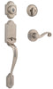 Kwikset SmartKey Arlington/Lido Satin Nickel Entry Handleset