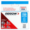 Arrow Monel T50 3/8 in. W X 1/4 in. L Flat Crown Heavy Duty Staples 1000 pk