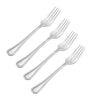 Pfaltzgraff Silver Stainless Steel Flatware Dinner Fork Set 4 pk