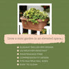 Bloem 24 in. Chocolate Deck Rail Planter