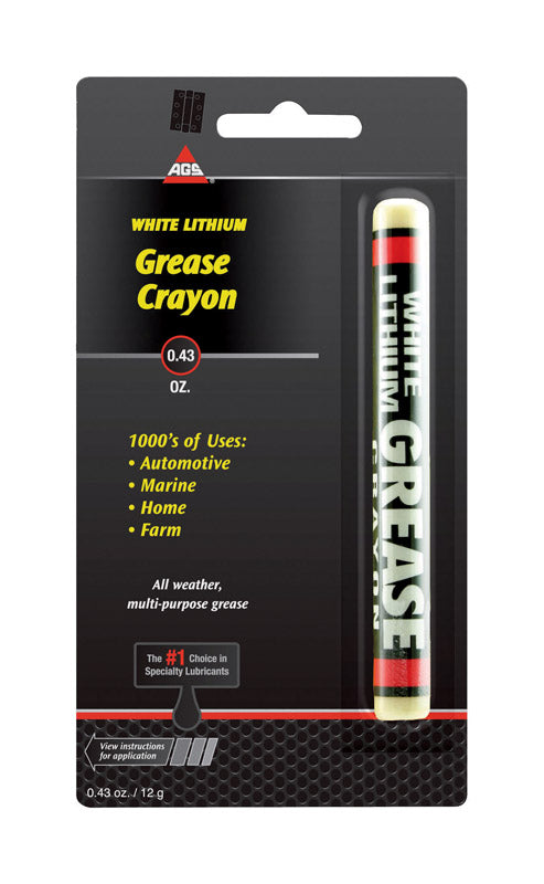 AGS Lith-Ease White Lithium Grease Stick 0.43 oz