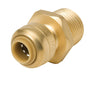 SharkBite 1/4 in. Push X 1/2 in. D MPT Brass Connector