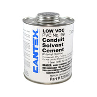 Cantex Clear Conduit Solvent Cement For PVC 1 qt. - Open Box