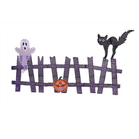 Celebrations Multicolored 750 ct 59 in. LED Fence Halloween Decor
